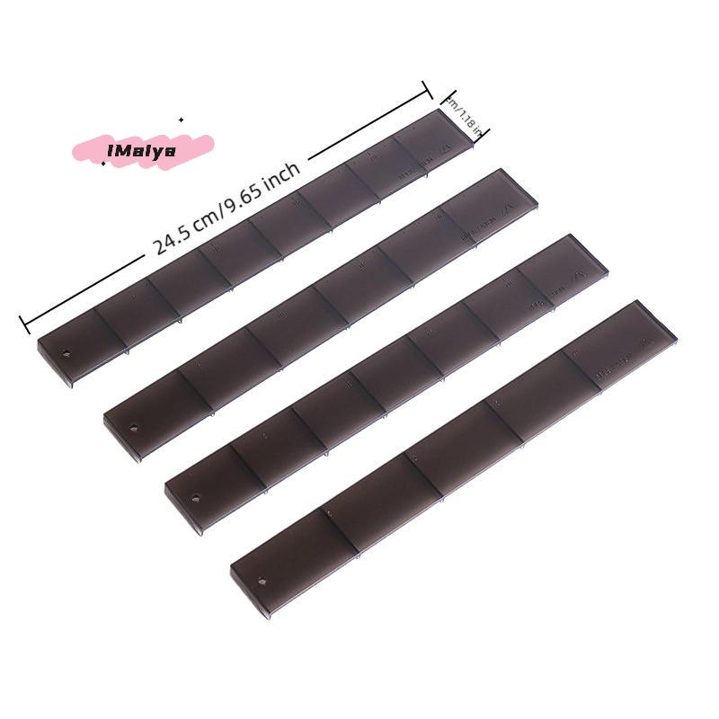 Biscuit Cake Cutting Scale Ruler, Cake Roll Ruler, Uniform Division Molds, Pastries Bings, Kitchen Dessert Making Tool, 4Pcs