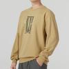 Wu Ji Collection Sweatshirts Men's Khaki Crew Neck Moderate Regular IS0449
