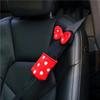 Cartoon Car Safety Seat Belt Cover For Women Children Baby Plush Shoulder Pad Protection Bowknot Padded Girls Car Accessories
