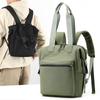 Sac à dos en nylon de couleur unie pour femme Sac d'école vintage pour adolescent Sac à main de voyage extérieur Sacs à main Sac à livres Rucksack