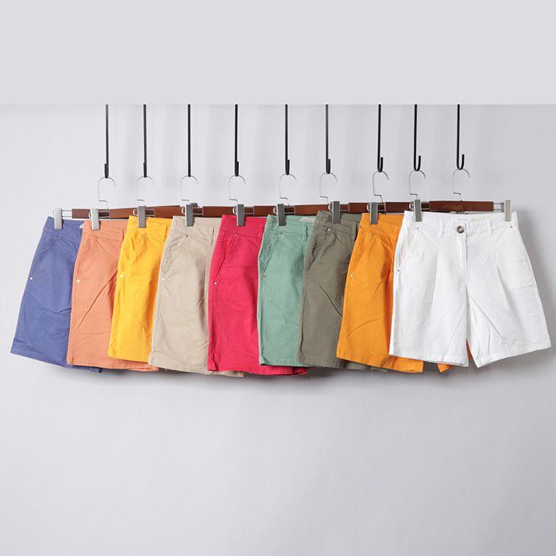 

Multi-Color Cropped Pants Pure Cotton Japanese Style Workwear Shorts Women s Summer Loose Casual Versatile Slimming Wide Leg Middle Pants Tide Orange 42(About 2XL)