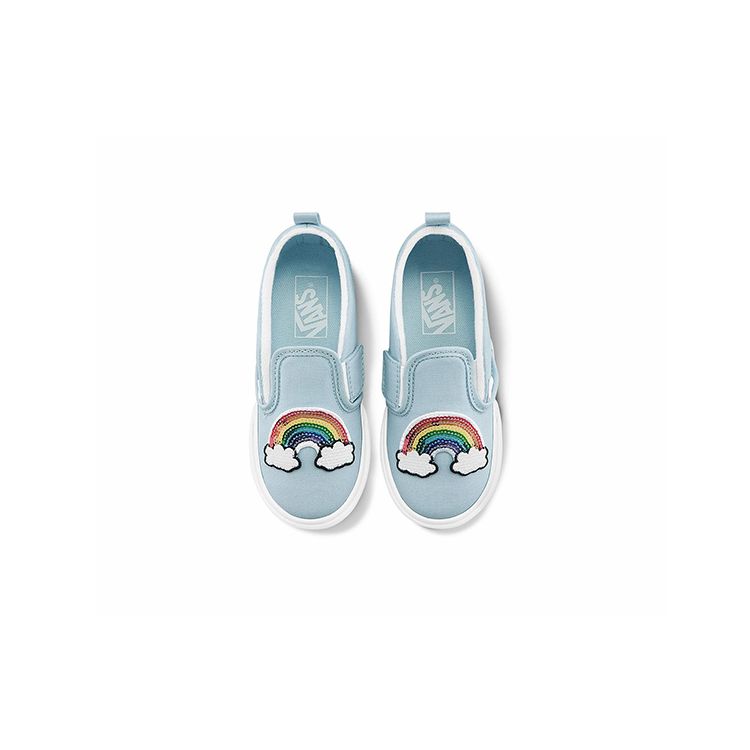 Vans Casual Comfortable Durable Breathable Low-Top Walking Shoes Baby Shoes Blue VN0A348834C