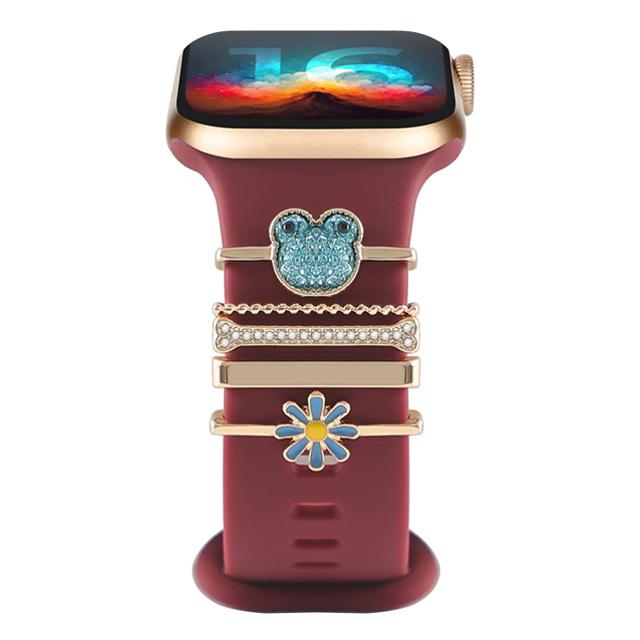 Decoration For Apple watch ultra 2 band 10 9 11 Diamond Jewelry Charms Accessories samsung/Huawei/amazfit strap 20/22mm Bracelet