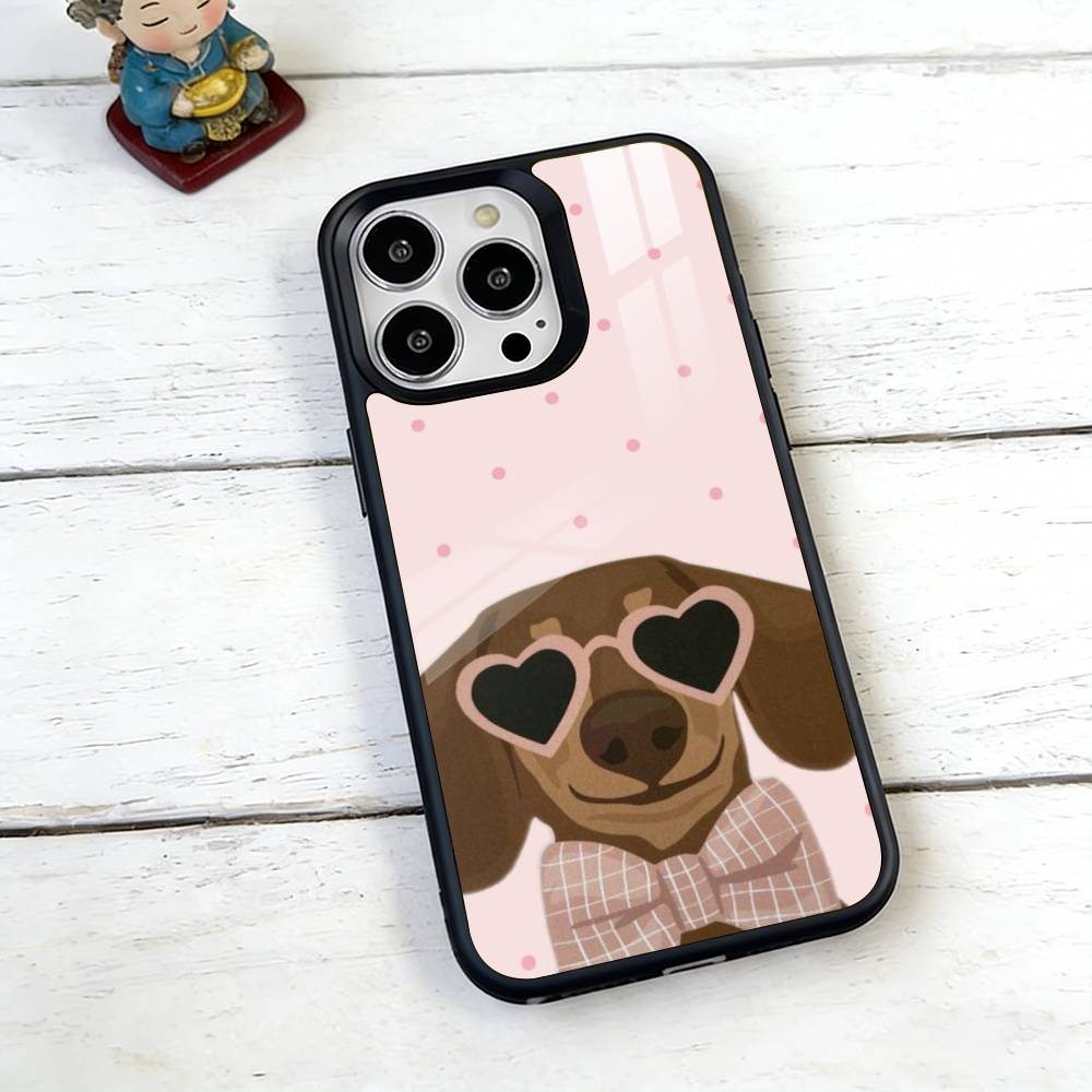 Cute Dachshunds Phone Case For iPhone17,16,15,14,13,12,11 Plus,Pro Magnetic For Magsafe Wireless Charging