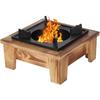 Small Windproof Liquor Burners Easy Cleaning Wood Metal Texture for Outdoor Activity with Stable Flame and Easy Cleaning