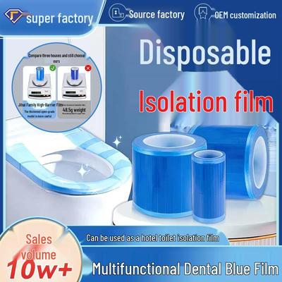 Toilet Mat Travel Blue Film: Protective, Disposable, Anti-fouling, Portable Mat for Tourism & Hotels.