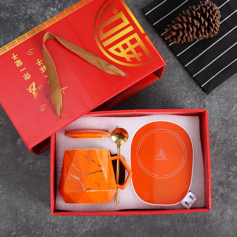 

Lightning Pattern Mug Big Belly Ceramic Cup Nordic Ins Coffee Cup Personalized Marble Pattern Office Cup 420ML