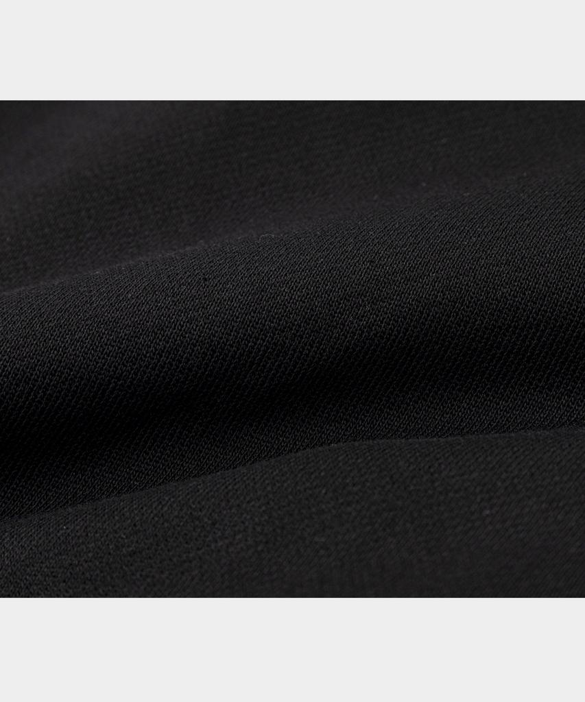 Lettercomo Heavy Cotton Blouson Sweatjacket Black