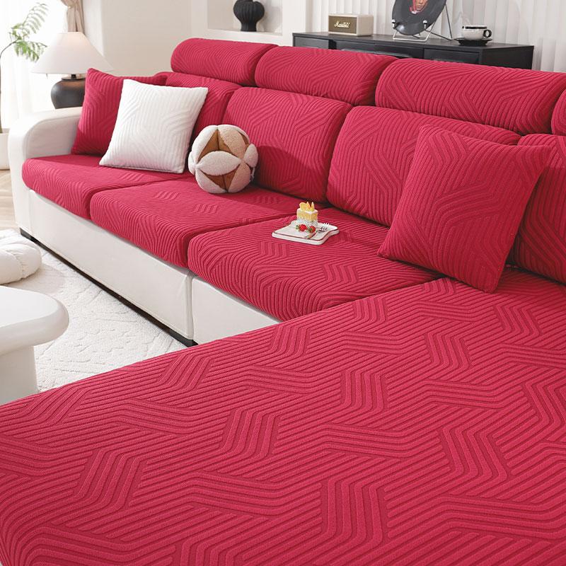 Lanmolife 1Pc Sofa Cushion Cover Super Elastic Sofa Furniture Protective Covers Spandex Non-Slip Machine Washable