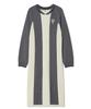 OIOI COLLECTION Varsity Knit Dress_Gray