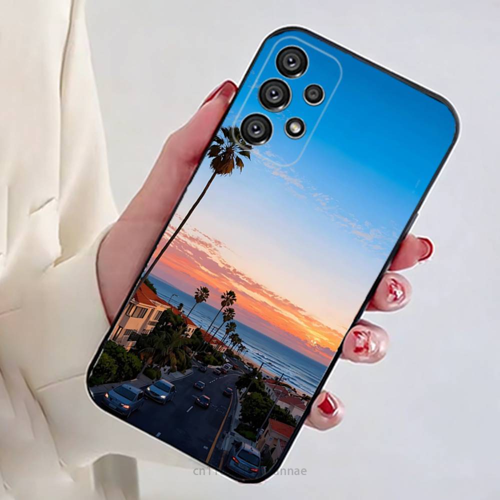 Travel Los Angeles California Phone Case for Samsung Galaxy A73,23,53,33,14,24,13,72,22,52,32,54,A34 Soft Cover