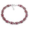 Silver Bracelet with Natural Ruby, Item Weight 10.51 Gr (2190882)