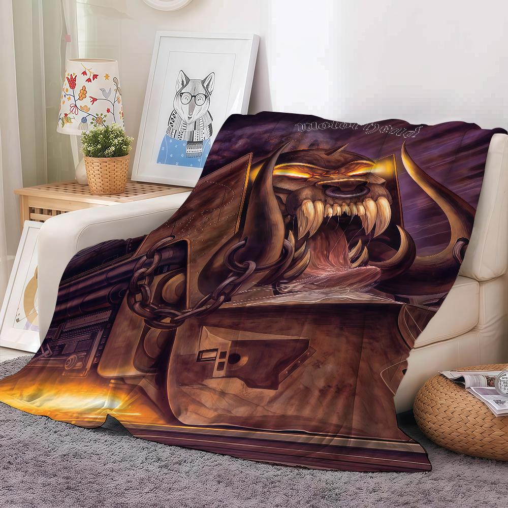 Rocková Kapela M-Motorhead Deku Teplá A Měkká Vhodná Do Ložnice Obývacího Pokojí Rozkládací Postel Kanceláře Cestování Kempování