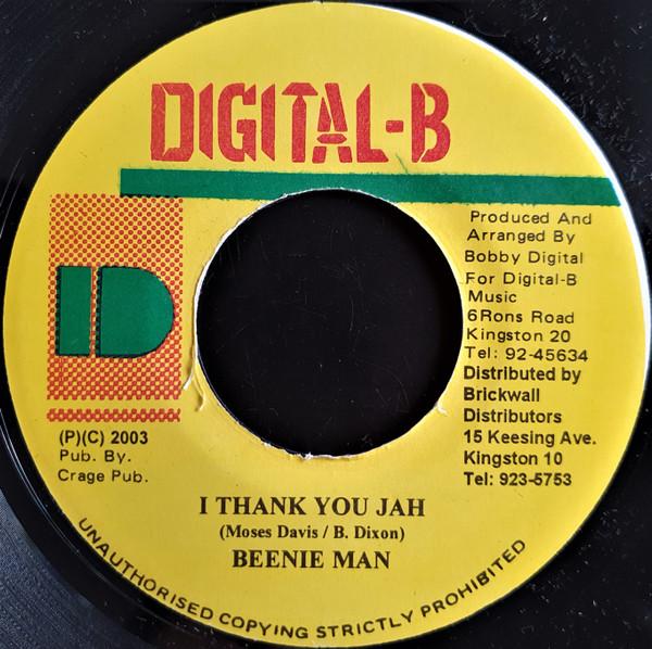 

7-дюймовая пластинка BEENIE MAN - I Thank You Jah НЕТ Digital-B 2003 Ямайка Регги, Ска и Даб Б/У