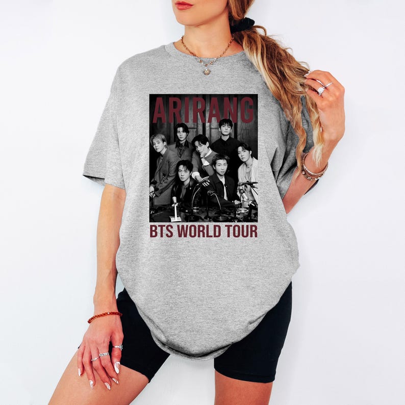 Bangtan World Tour 2026 Shirt - Comeback Tee Summer Fashion Trendy Tee Men Women Vintage Top Hip Hop Streetwear Oversized Tshirt