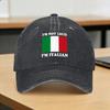 Italia Italian Flag Vintage Casual Baseball Cap For Couple WoUnisex Summer  Kpop Rock Trucker Hat Stylish Breathable Baseball Caps