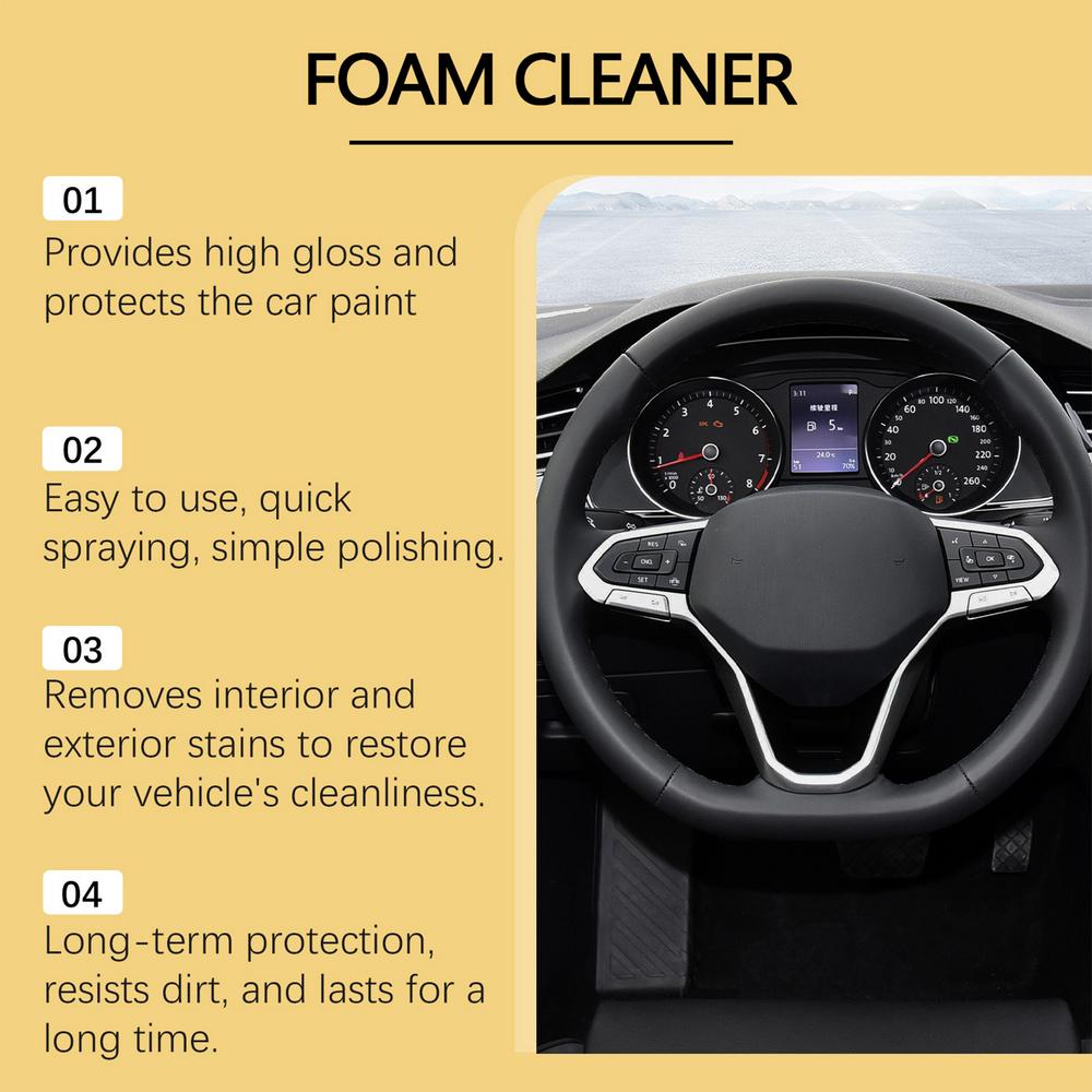 Car Leather Cleaner Automotive Upholstery Cleaner 150ml Car Cleaning Agent With Sponge Car Paint Interior Leather Cleaner For
