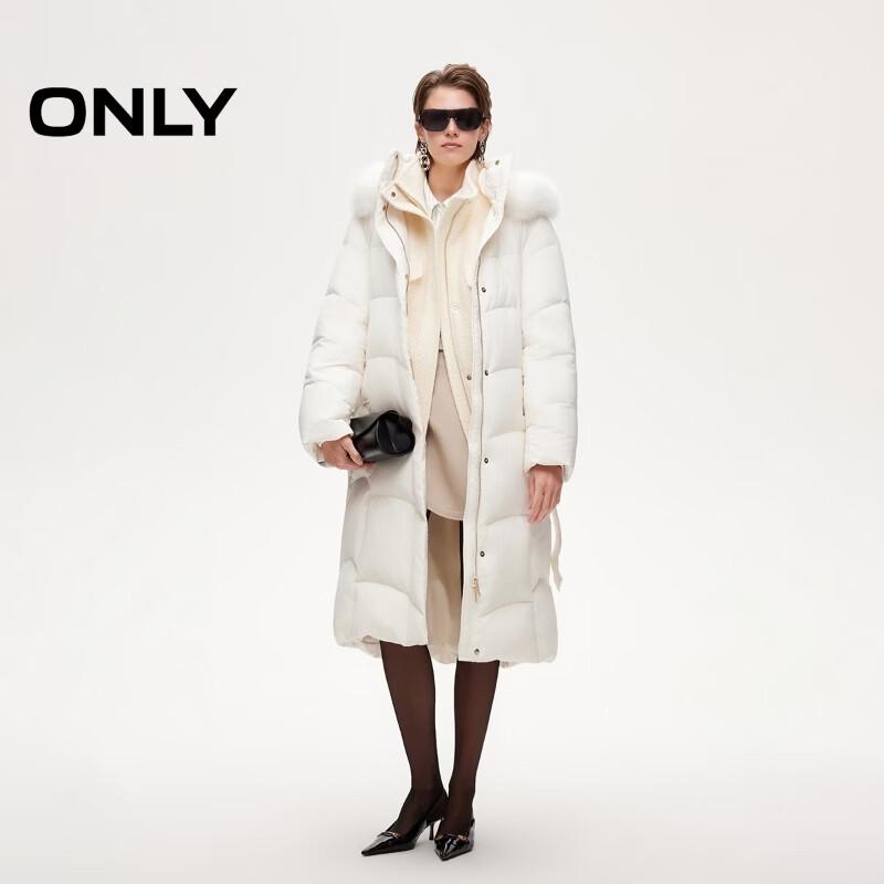 Only Women's Faux Fur Hooded 90% Goose Down Parka