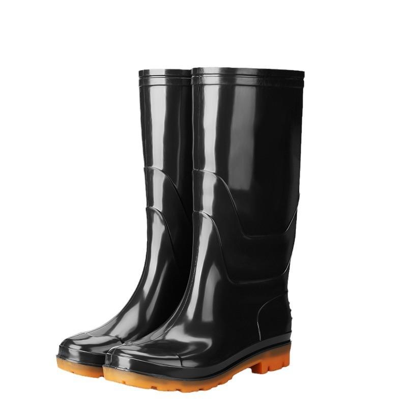 Rain shoes adult plastic rain shoes high-top short rain boots waterproof, non-slip and wear-resistant overshoes water boots