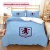 Set Copripiumino con Fantasia Aston Villa F.C Decorazione per la Casa Regalo (1 * copripiumino + 2 * federe senza imbottitura)