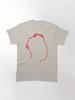 Depeche Mode Martin Gore Profile White Outline Black Background Classic T-Shirt