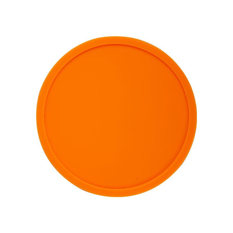 Round silicone coaster non-slip and high temperature resistant household anti-spill thermal insulation pad spot household water cup pad teacup pad