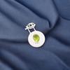 Peridot Gemstone 925 Stamped Silver Jewelry Handmade Pendant 1.4" For Women Gift PP-57-2