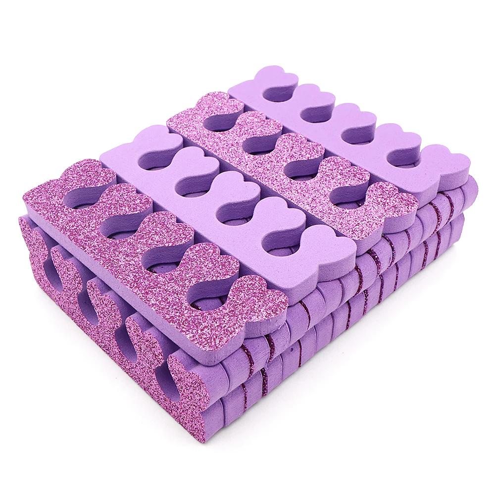 100 PCS/LOT Professional Nail Art Toes Separators Fingers Foots Divider Sponge Soft Gel UV Beauty Tools Polish Manicure Pedicure