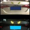 1Pair Evil Eyes Car Stickers Unique Creative Motorcycle Head Decal Reflective Bottle Body Sticker For Vehicle Customization