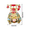 Wedding Jewelry Display Case Telephone Jewelry Organizers Storage Box with Elegant Crystal Embellishments Metal Texture