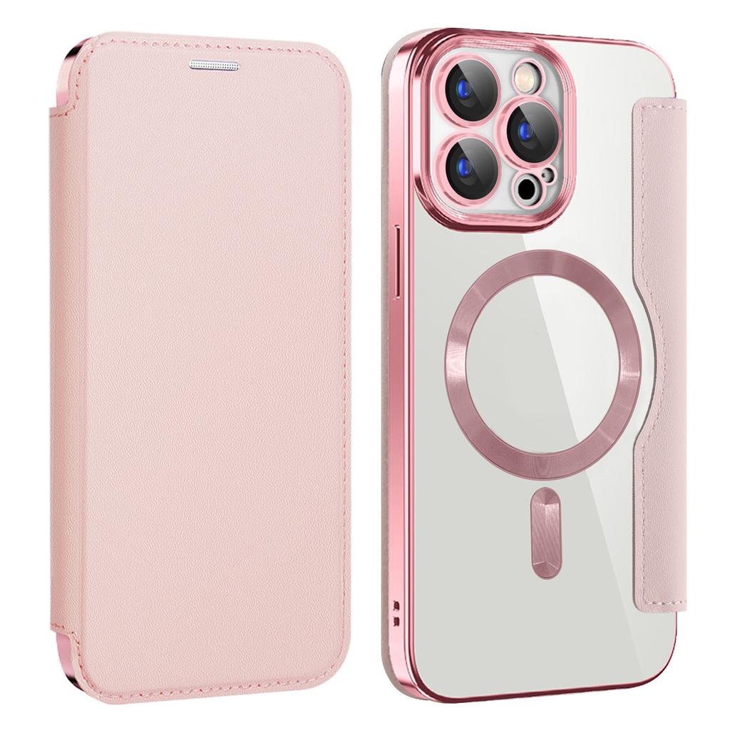 For iPhone 13 Pro Case Compatible with MagSafe RFID Blocking Card Holder Leather Phone Cover