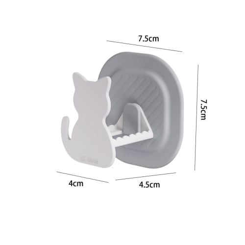 Kitchen Sponge Holder, 2PCS Cute Cat Shape Sponge Holder - Sink Addy with Quick Drying Rack for Kitchen & Bathroom Storage