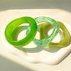 Translucent Acrylic Bracelets Gradient Chunky Cuffs Statement Bangles Resin Bangles  Daily Outfit