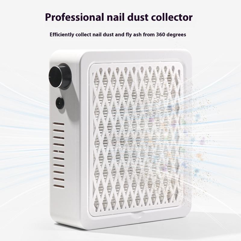 4500 omdr./min Super Sug Neglestøvsamler Kraftig Neglestøvsuger Neglekunst Manicure Ventilator Støvsuger Og Filter