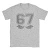 Men's Funny 67 Meme T Shirt  Cotton Clothing Novelty Short Sleeve Round Collar Tees Plus Size T-Shirt