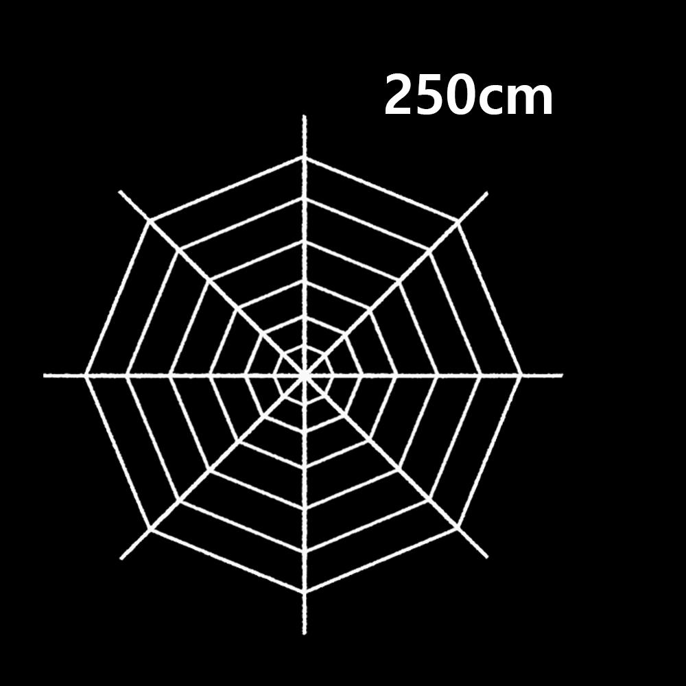 150/250cm Black White Halloween Spider Web Party Bar Layout Props Trick Toy Plush Spider Decoration Supplies Horror Prop