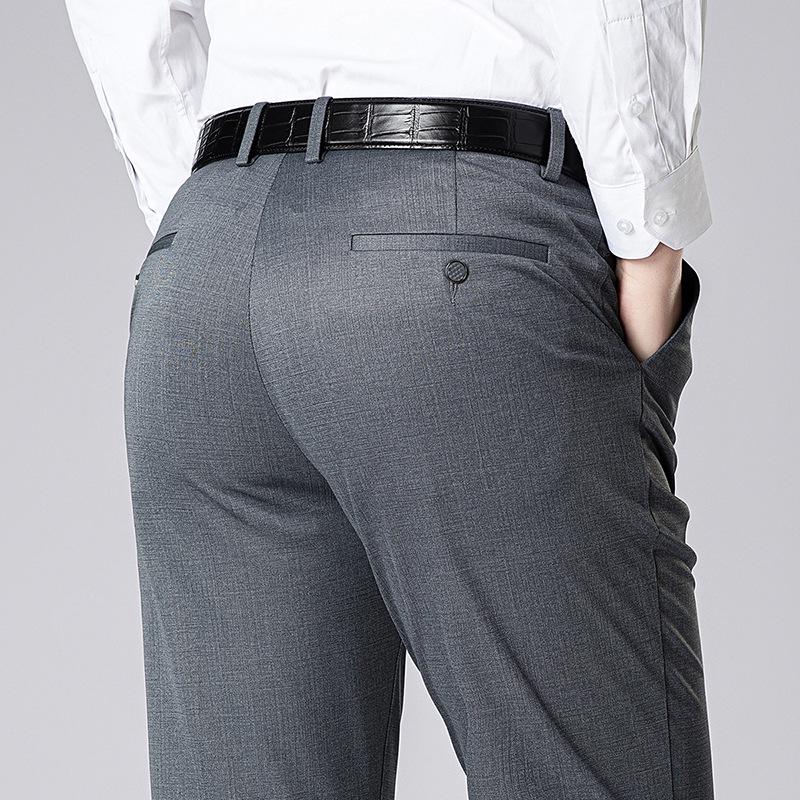 2026 Spring/Summer Men s Lightweight Casual Knit Pants - Fashionable, Versatile, Straight-Leg, Loose Fit for Middle-Aged Men 42