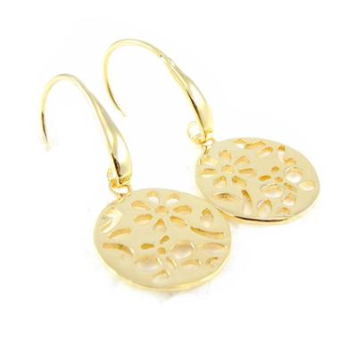 [H2601] - Brincos 'Coreografia' banhados a ouro