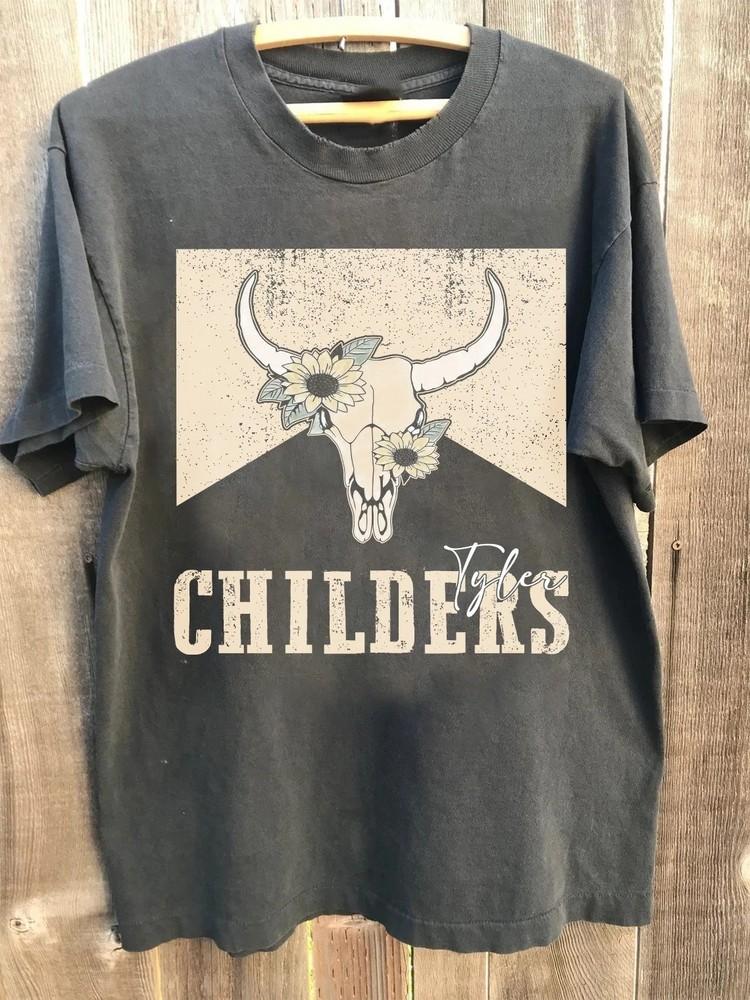 

Tyler Childers Shirt, Tyler Childers Tour Gift Fan Shirt Gray BT1712 Unisex T-Shirt S
