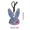 Dark Style Bunny Plush Keychain Plush Rabbit Keychain Pendant Plush Bunny Pendant  Key Accessories
