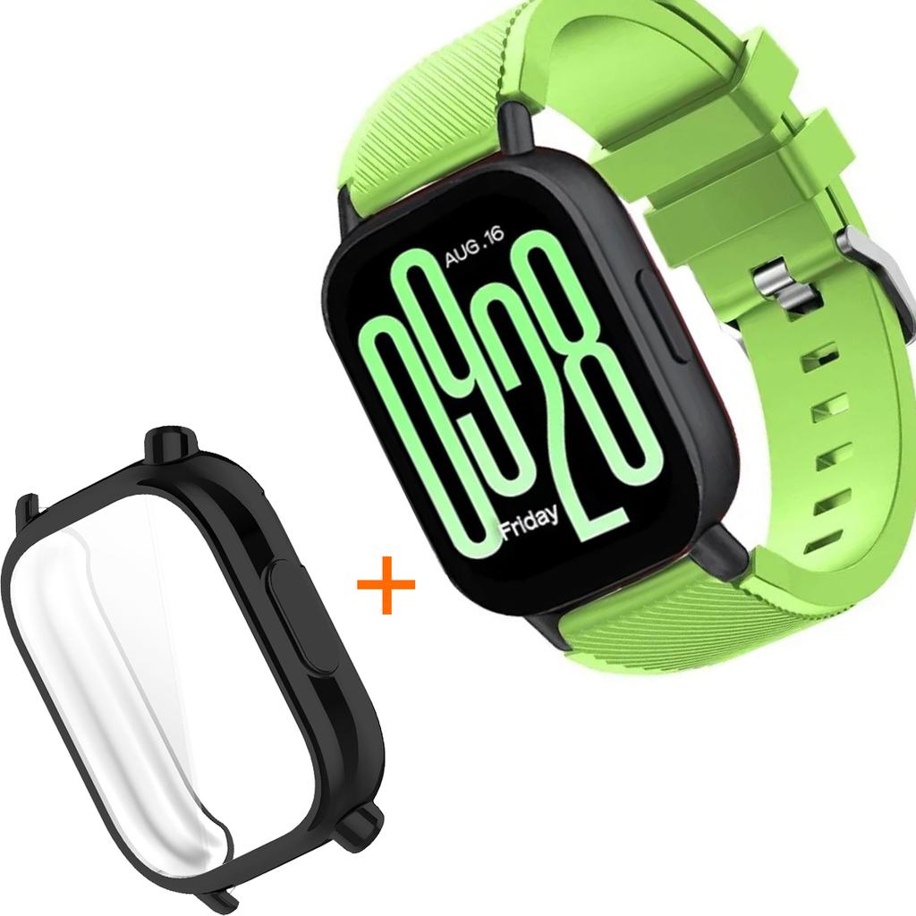 Silicone Strap With TPU Case For Xiaomi Redmi Watch 5 Active Lite Smart Watch Wrist Band And Case For Redmi Watch 5 Active Lite
