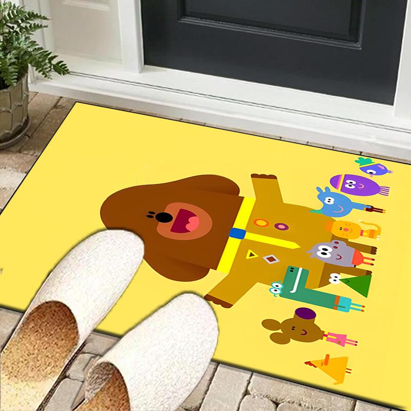 Cute Du-ggee Adventure Office Rug Chair Mat, Game Carpet, Suitable for Front Door, Bedroom, Living Room, Desk, Holiday Gift