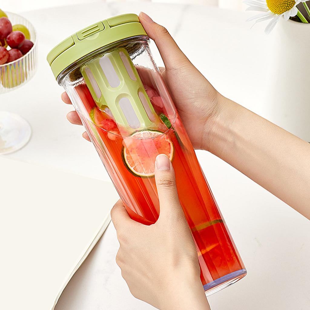 1L Fassungsvermögen Cold Brew Kaffeebereiter Mehrzweck-Teebecher mit Filter Tragbare Versiegelte Wasserflasche