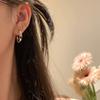 ins cold wind s silver needle ear ring earrings new popular stud earrings niche design sense advanced