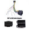 16P Male Plug ISO Female Connector Wiring Harness 16 Pin to ISO Cable Adapter Universal Accessories For Car Android Head Unit
