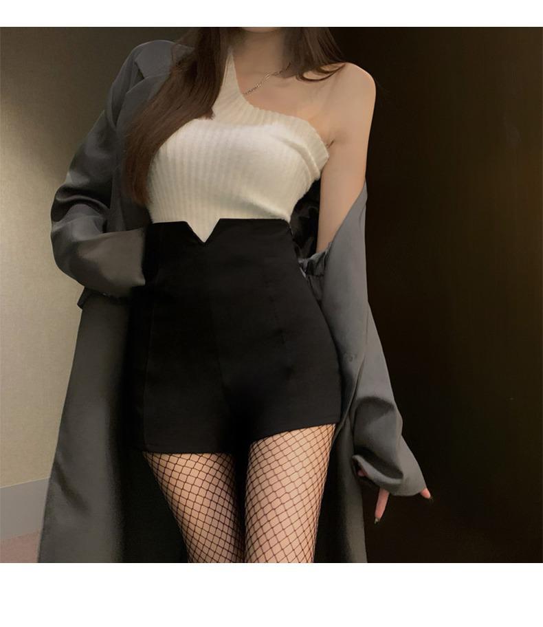 High Waist Sexy Plus Size Slimming Pole Dance Shorts - Women's Summer Hot Pants