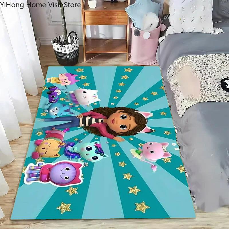 15 Size disney Cartoon-Gabby Dollhouse Carpet Rug for Living Room Bedroom Home Sofa Decoration Kid Area Rug Non-slip Floor Mat