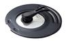 Pearl Metal Foldable Standing Frying Lid with Glass for Coating HB-633 Pan/Pot Window, 18-22cm Pans, Non-stick