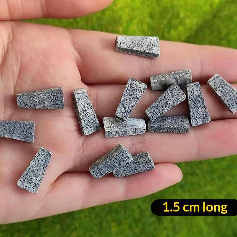 10Pcs Stepping Model Stones Irregular For Garden Pathway Walkway,Miniature Outdoor Landscaping Decorative Step Rocks