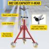 Pipe Stand, Pipe Jack Stand, V Head Pipe Stand Adjustable Height 28-52 Inch, Pipe Jack Stands with Casters 882 LB, Folding Portable Pipe Stands 1/8 To